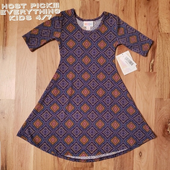 Lularoe Adeline 4 Purple EUC